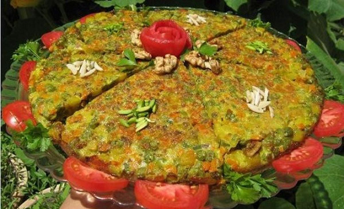 طرز تهیه کوکو لوبیا سبز با گوشت| ۲ علت وا رفتن کوکو لوبیا سبز