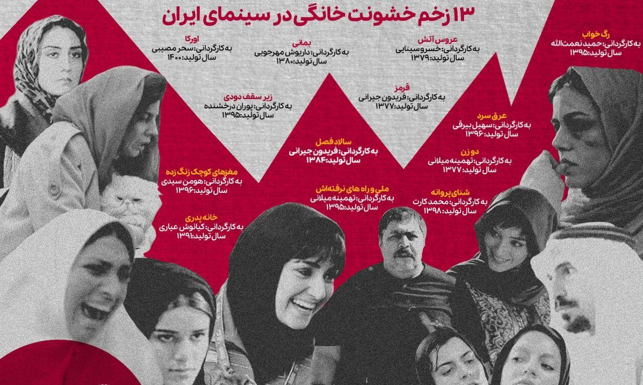 ۱۳ زخم خشونت خانگی در سینمای ایران | سینمای ایران: ۱۳ روایت از آسیب‌های خشونت خانگی